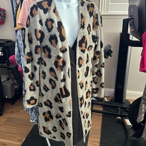 Cheetah/Leopard Long Cardigan